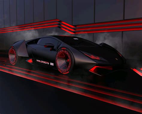 Cyberpunk Huracan inspired by Khyzyl Saleem