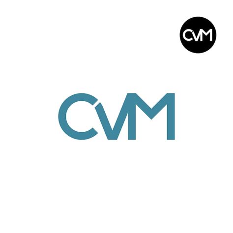 Premium Vector | Letter cvm monogram logo design