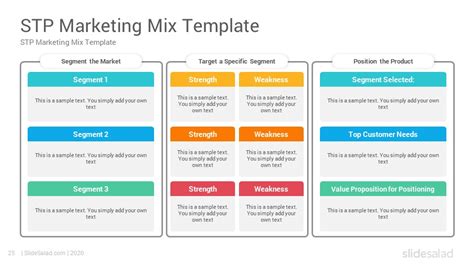 STP Marketing Mix PowerPoint Template Diagrams - SlideSalad