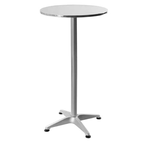 ROUND COCKTAIL BAR Table Metal Base Tall Bistro Pub Table Adjustable Height $57.00 - PicClick
