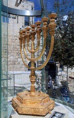 Jerusalem israel october 2011 modern reconstruction of the menorah from ...