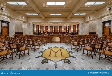 Mississippi Supreme Court Chamber Stock Image - Image: 37533811