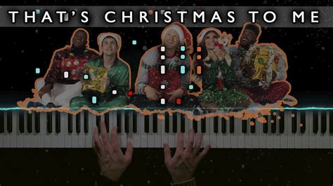 Pentatonix - That's Christmas to Me 🎄 | Piano Cover (Sheet Music) - YouTube