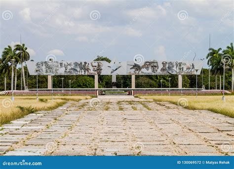 HOLGUIN, CUBA - JAN 28, 2016: Monument at Plaza De La Revolucion Square of the Revolution in ...