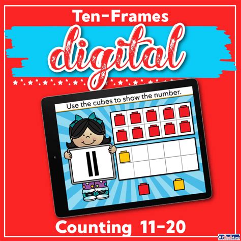 Ten Frames for Numbers 11-20 Google Slides - I Teach Too