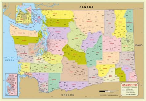 Washington State Zip Code Map - Printable Map