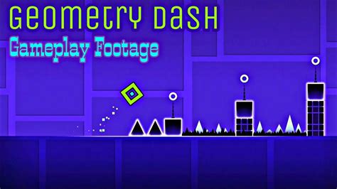 Geometry Dash Gameplay Footage - YouTube