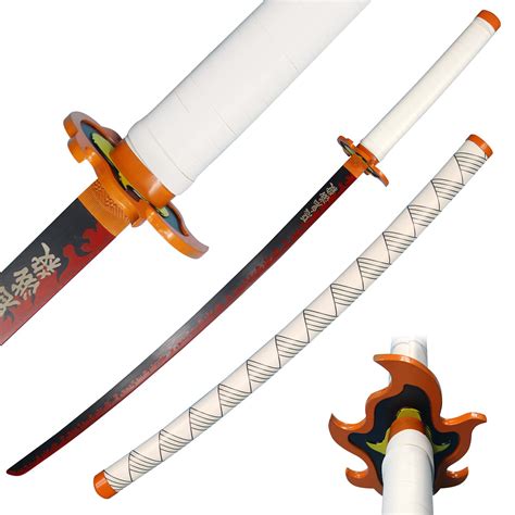 Buy Larmuroki Demon Slayer - 41" Steel Blade Samurai , Kimetsu no Yaiba Katana Anime Cosplay ...