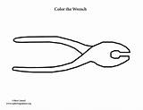 Wrench Coloring Page sketch template