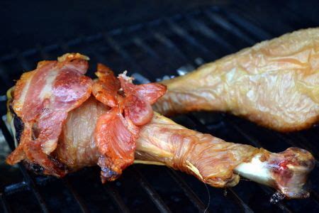 Team Traeger | Bacon-Wrapped Smoked Turkey Legs Fit for a King | Smoked turkey, Smoked turkey ...