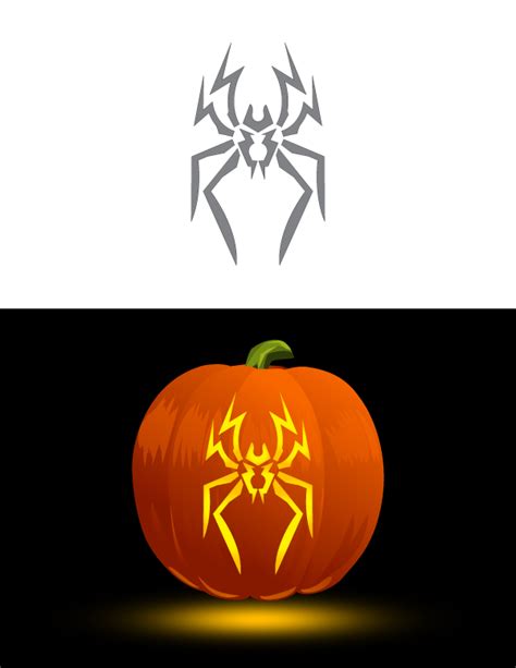 Spider Pumpkin Stencils