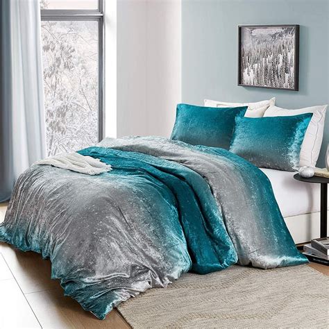 petite Coma Inducer Oversized Duvet Cover - Ombre Velvet Crush - Ocean ...