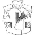 Policeman in bulletproof vest | Public domain vectors