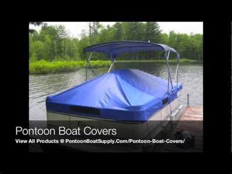 Pontoon Boat Covers With Snaps and Support System For Furniture ...