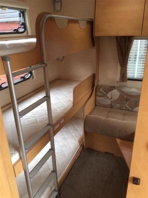 2010 6 berth bailey caravan with fixed triple bunk beds for sale. Full service history last ...