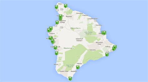 Big Island Beaches Map | Beach Map