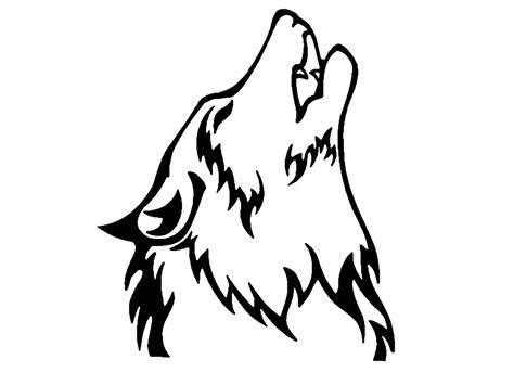 Free Black And White Wolf Clipart, Download Free Black And White Wolf ...