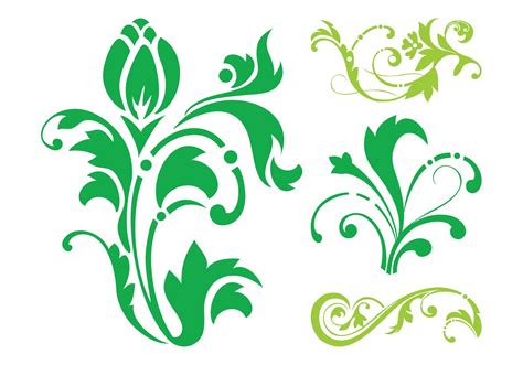 Floral Silhouettes Set - Download Free Vector Art, Stock Graphics & Images