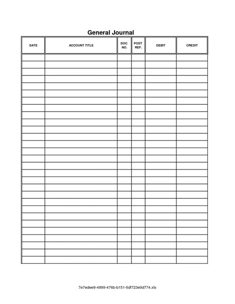 Accounting Journal Template Printable — db-excel.com