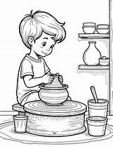 Pottery Coloring Page 2 sketch template