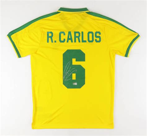 Roberto Carlos Signed Brazil Jersey (Beckett) | Pristine Auction