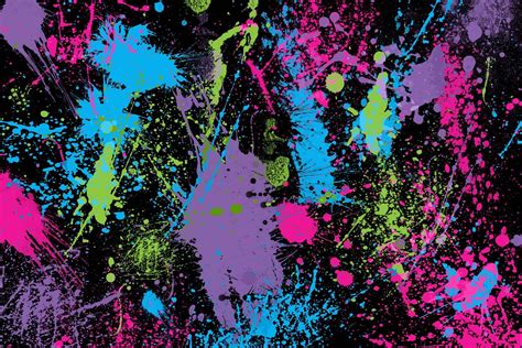 10 Latest Neon Paint Splatter Background FULL HD 1080p For PC Background