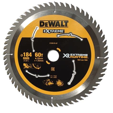 DeWALT 184mm 60T XR Circular Saw Blade | Bunnings Warehouse