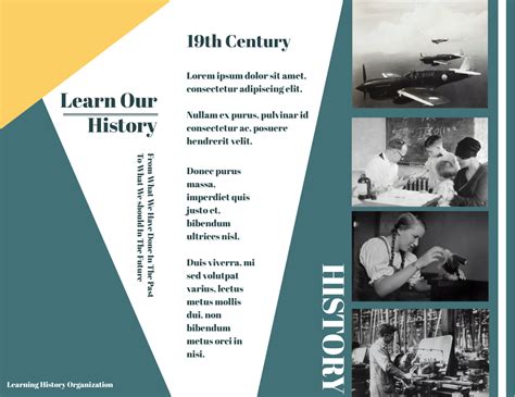 Learning History Brochure | Broschüre Template