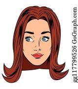 900+ Young Woman Face Avatar Cartoon Clip Art | Royalty Free - GoGraph
