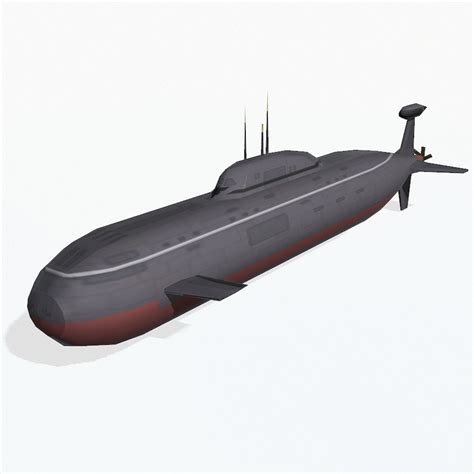 3d akula-class submarine akula class