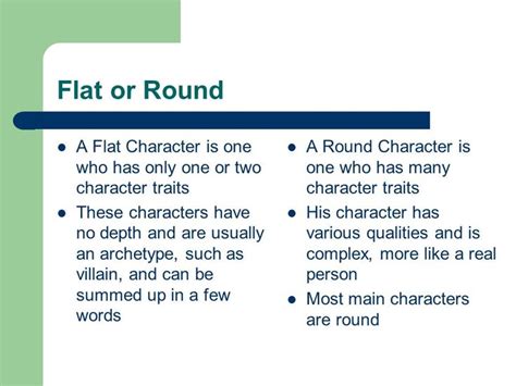 Static, Dynamic, Flat, Round Other types of character. - ppt ... | Character change, Character ...