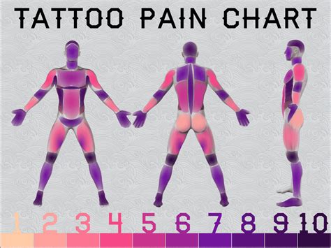 Tattoo Pain Chart : r/Infographics