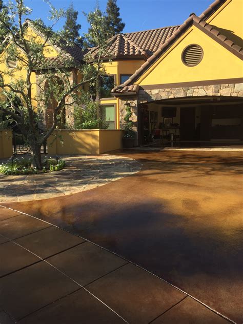 Stained concrete-driveway 3 – Surface Solutions Concrete SF Bay Area ...