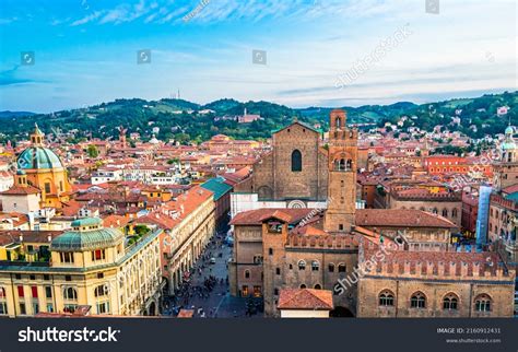 Aerial View Bologna Cathedral Towers Above Stock Photo 2160912431 ...