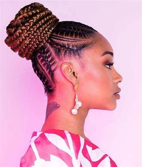 10 Cool Braided Bun Styles for Black Hair from Instagram - BelleTag