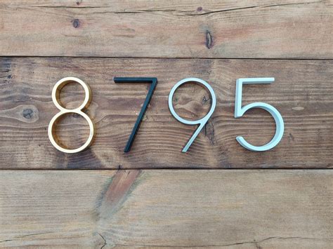 Black Modern House Numbers/ Black Metal House Numbers/ Address - Etsy