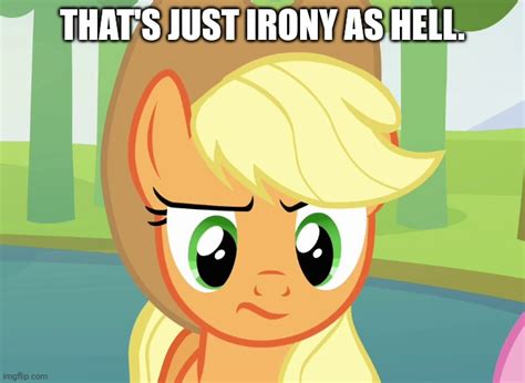 Image tagged in applejack,unconvinced - Imgflip