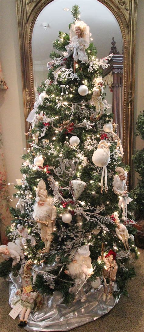 angel decorated christmas tree Glamorous Christmas Tree, Fake Christmas ...