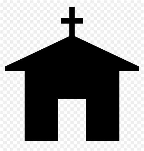 Church Silhouette Svg Png Icon Free Download - Icon, Transparent Png - vhv