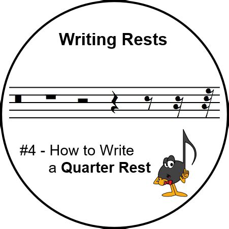 Writing Rests #4 - Quarter Rest - Ultimate Music Theory