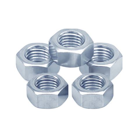 China Carbon Steel white blue zinc plated DIN934 Hex Nut grade 4 grade ...