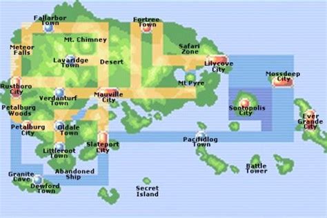 Pokemon Emerald World Map – Interactive Map