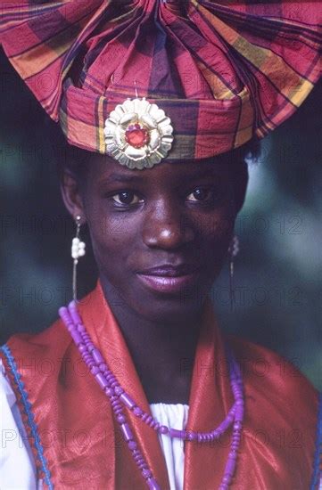 Dancer at the Caribbean Music Village. Head and shoulders portrait of a female d. - Photo12 ...