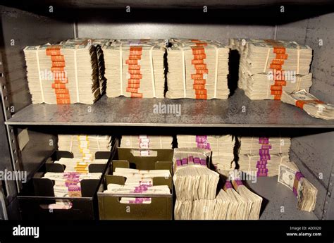 Cash money in a bank vault More than 1 million in this image Stock ...