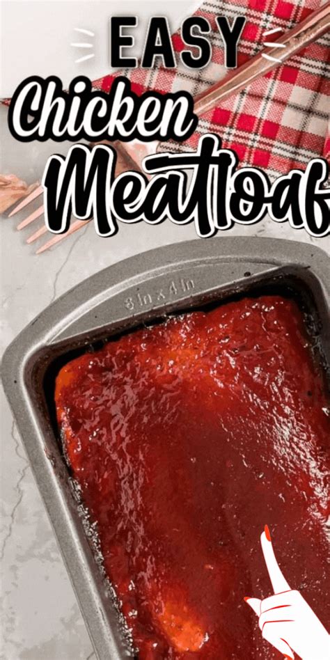 Juicy, tender chicken meatloaf with a coating of zesty barbecue sauce. It's perfect comfort food ...