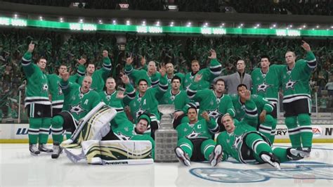 NHL 14 - Dallas Stars Stanley Cup Championship Celebration - YouTube