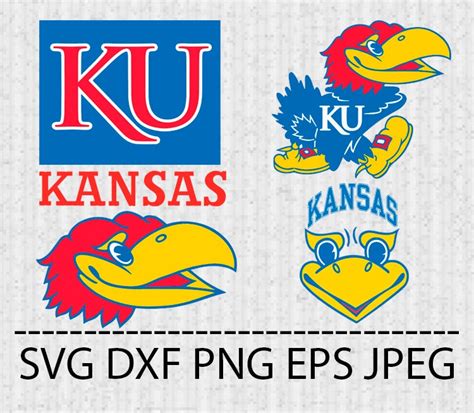 SVG Kansas Jayhawks Logo Vector Layered Cut File Silhouette | Etsy