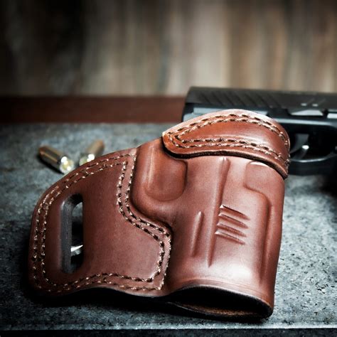 Quickship Sig P365 OWB Leather Holster - Texas Strong Side