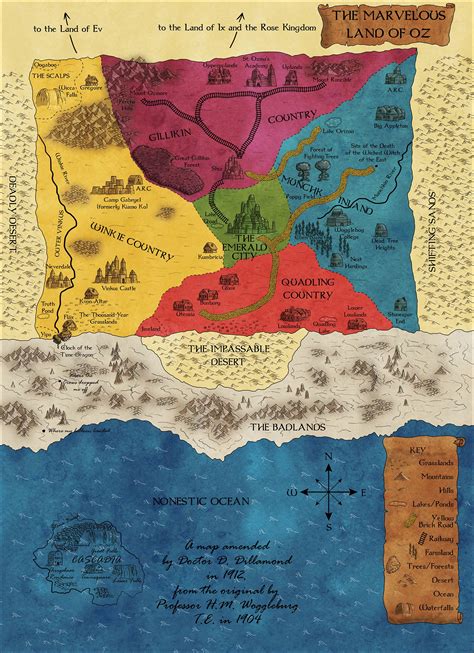 Map of the Land of Oz, which was posted as an “Extra” to celebrate the end of Part One. The map ...