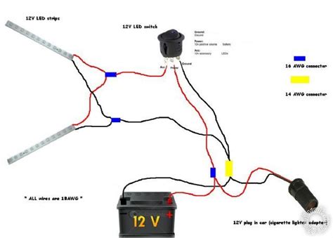 12v Led Strip Light Wiring Diagram